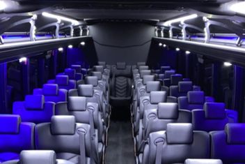 Hialeah Charter Bus Interior