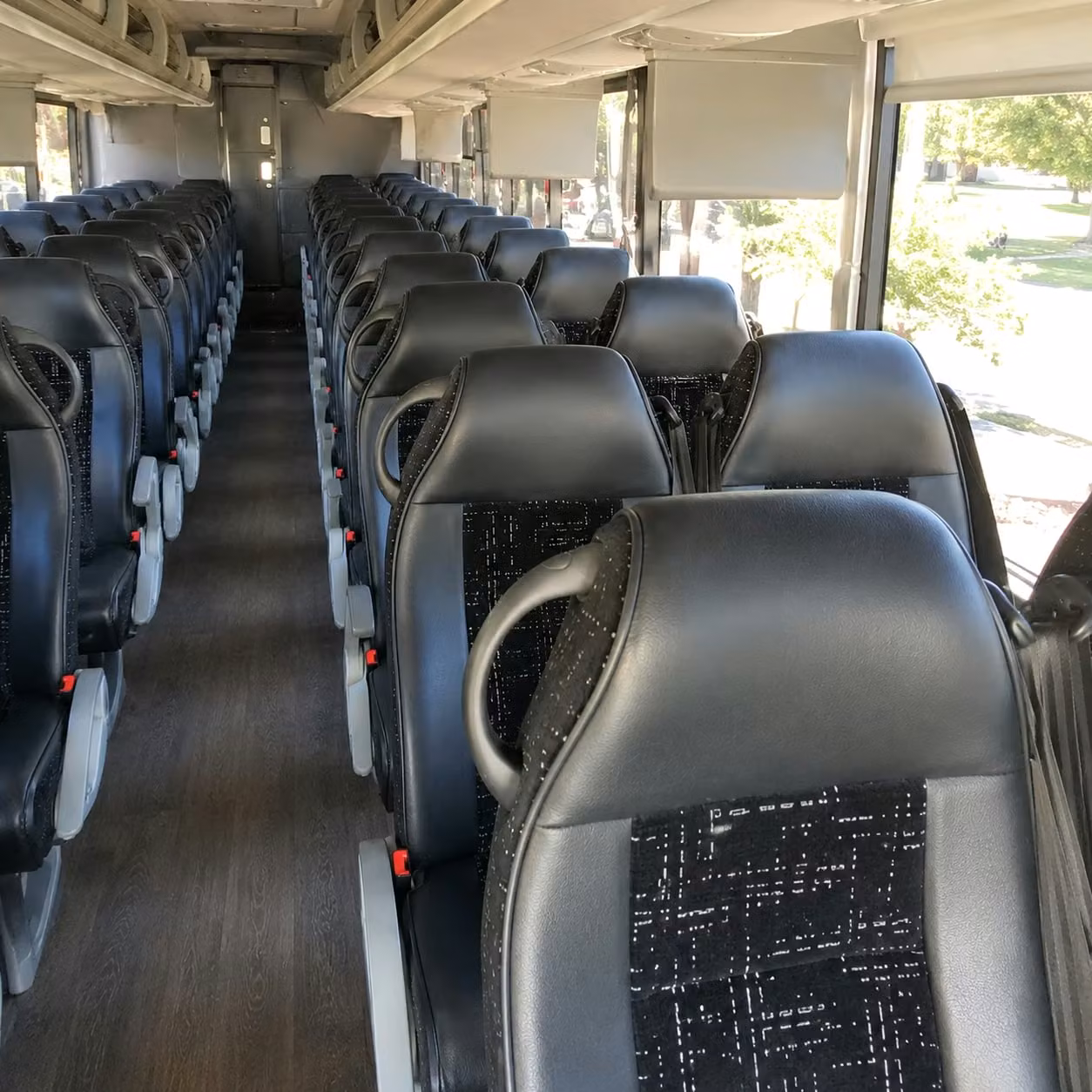 hialeah charter bus rental interior